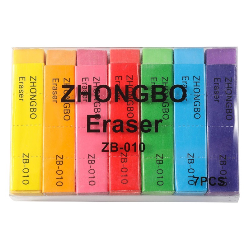 Goma de borrar larga con menos residuos, goma de borrar especial para exámenes de estudiantes, útiles escolares para estudiantes de primaria, en caja al por mayor, material ecológico