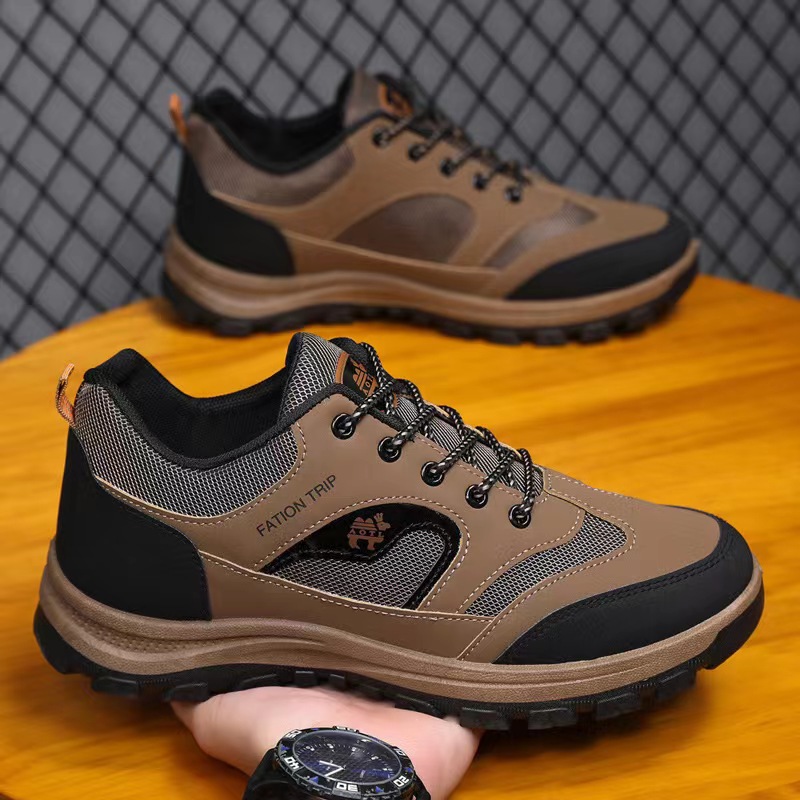 Amazon single cotton outdoor climbing men's shoes hiking men's middle-aged and elderly walking shoes cross-border wholesale