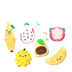 Pet Cat Toys Banana Orange Fruit Plush Toys Included Catnip Pet Supplies Factory Wholesale Cross-border