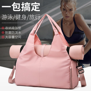 Shoulder bag for yoga, sports handheld sports bag, purse, wear-resistant travel bag, capacious storage system