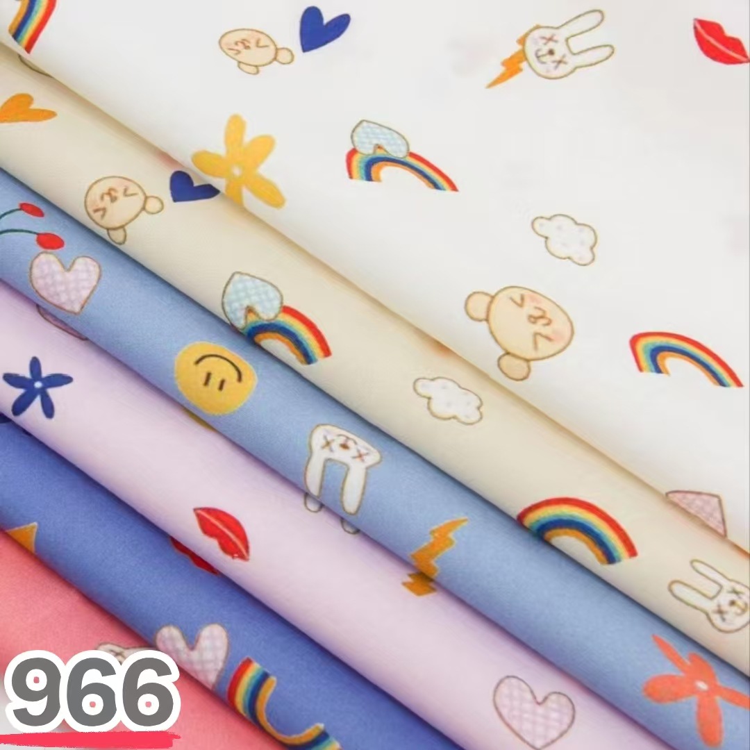 厂家现货供应60支高密棉数码印花布春夏秋格子面料衬衫连衣裙面料