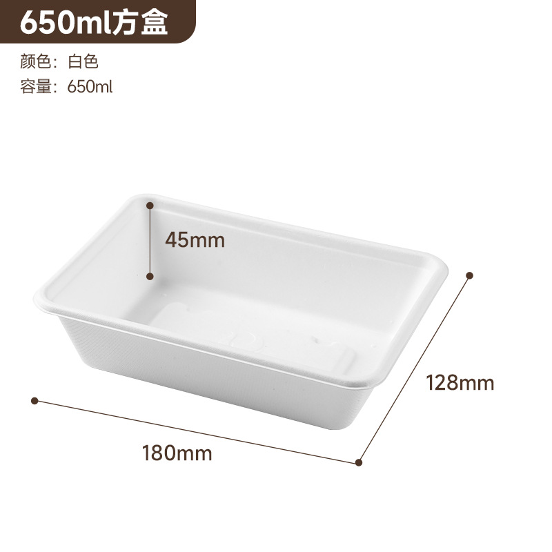 Envío Gratuito, Venta al por Mayor de Cajas de Almuerzo Desechables Biodegradables de Pulpa, Tazones para Sopa, Cajas para Llevar, Cajas de Comida Rápida