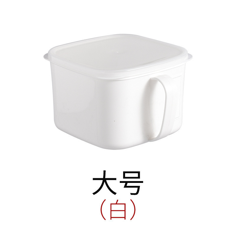 483 nuevos productos con mango caja de almacenamiento caja transparente almacenamiento de refrigerador comercio electrónico transfronterizo con caja de almacenamiento cubierta