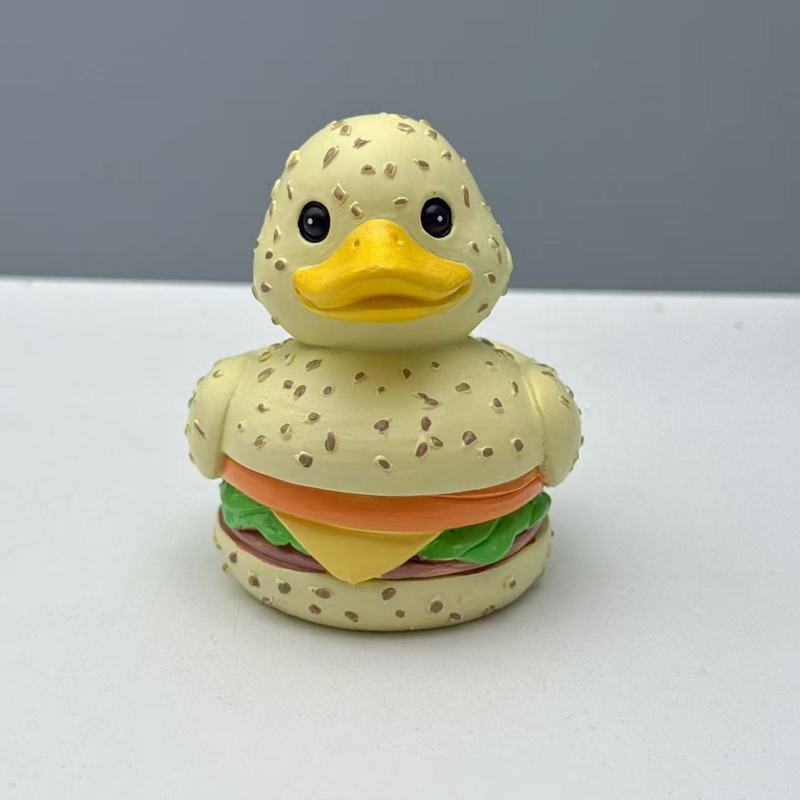 跨境亚马逊水果蔬菜鸭子橘子 茄子鸭子礼品小黄鸭玩具|undefined