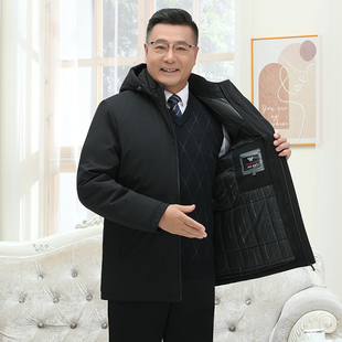 Dad winter 2024 new coat men's autumn and winter middle-aged and elderly cotton-padded padded coat grandpa cotton-padded jacket