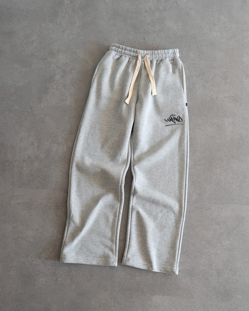 Unisex Fleece-Lined Wide-Leg Pants With Custom Logo Print – Trendy Drawstring Joggers, Loose Fit, Warm & Stylish, S-XXXL (Black/Grey/Blue/Red/White)_viptrois.com