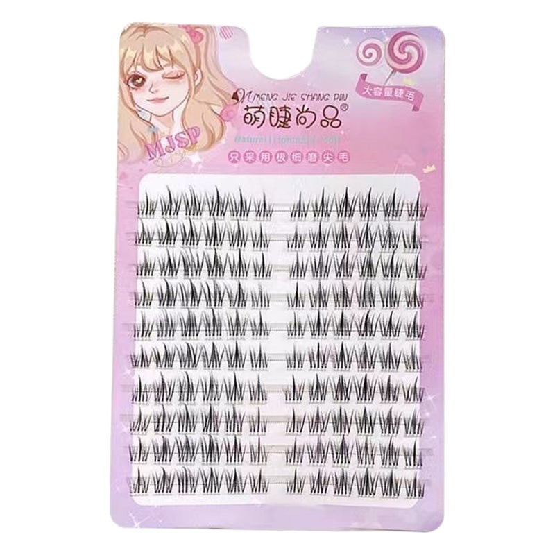 Lindo pestañas shangpin 120 perezoso girasol pestañas negro tallo 10 filas girasol simulación natural curling cos dibujos animados