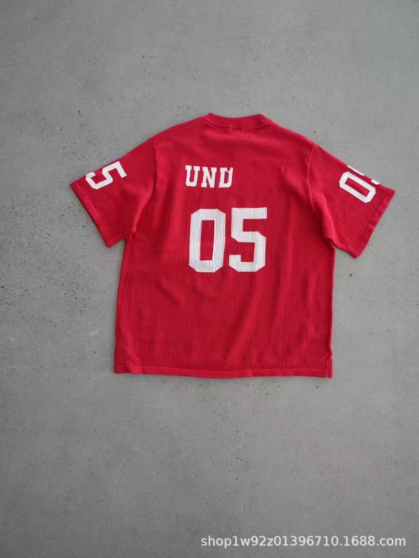 ギャングニットサッカー半袖数枚！春夏トレンドレトロジャージニット半袖Tシャツ男女兼用|undefined
