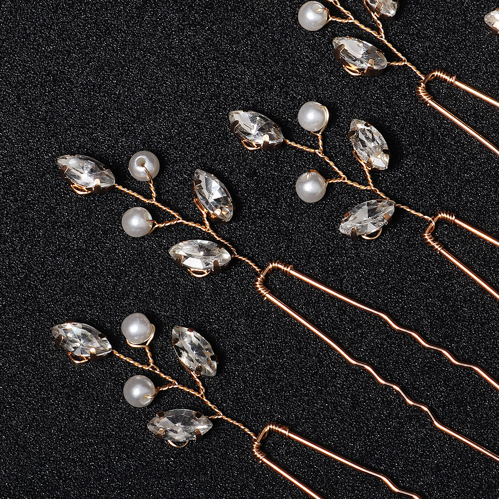 Amazon antiguos accesorios para el cabello simple rhinestone pin boda nupcial updo tocado hecho a mano perla horquilla en forma de U