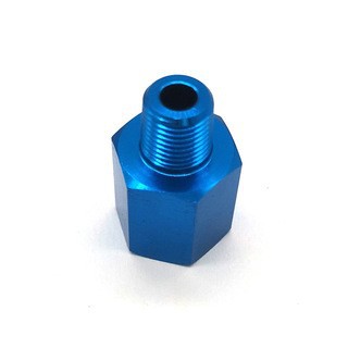 Piezas de modificación del automóvil aluminio M12X1.5 to 1/8NPT conversión de alambre interior y exterior conector adaptador del medidor de presión de combustible