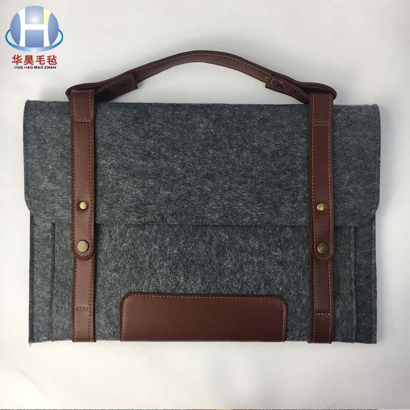 供应收纳电脑毛毡包 彩色时尚毛毡包 手提电脑毛毡保护套