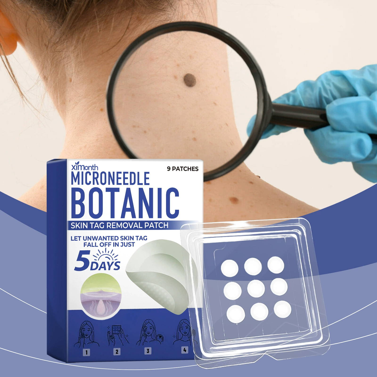 Пластырь для ухода за кожей XIMONTH Нежный очищающий уход Нежная и нежная кожа Пластырь для ухода за телом снаружи