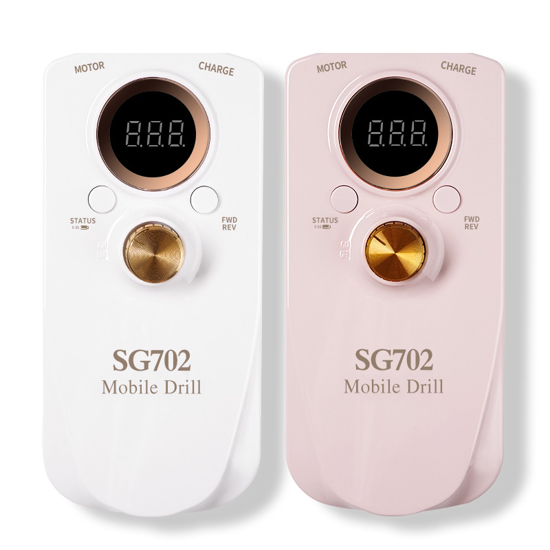 Máquina de molienda eléctrica de uñas máquina de eliminación de uñas pantalla LCD almacenamiento de energía Velocidad Ajustable salón de uñas especial