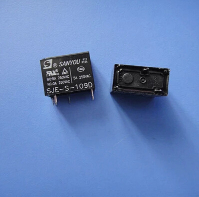 SJE-S-124D 继电器 24VDC 5脚+