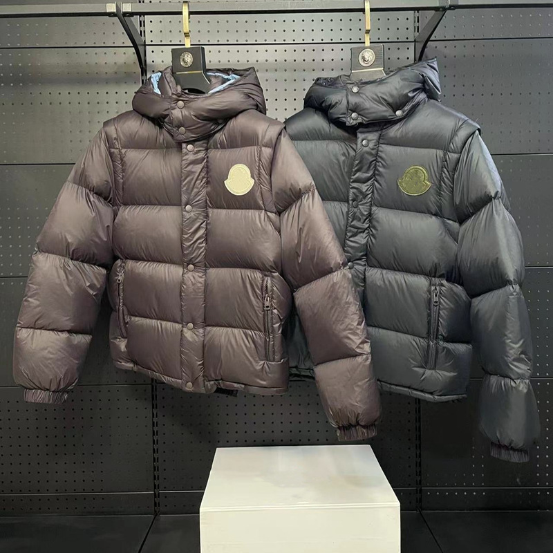 高版本蒙家24SS秋冬新款二合一连帽羽绒服夹克外套百搭男女同款|undefined