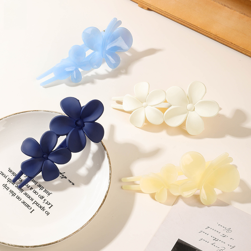 Qiyue matt värvi küljeklamber suur juuksenõel pesu näoklamber küljeklamber lihtne tukk juuksenõel pardilindiga peakate_voghion.com