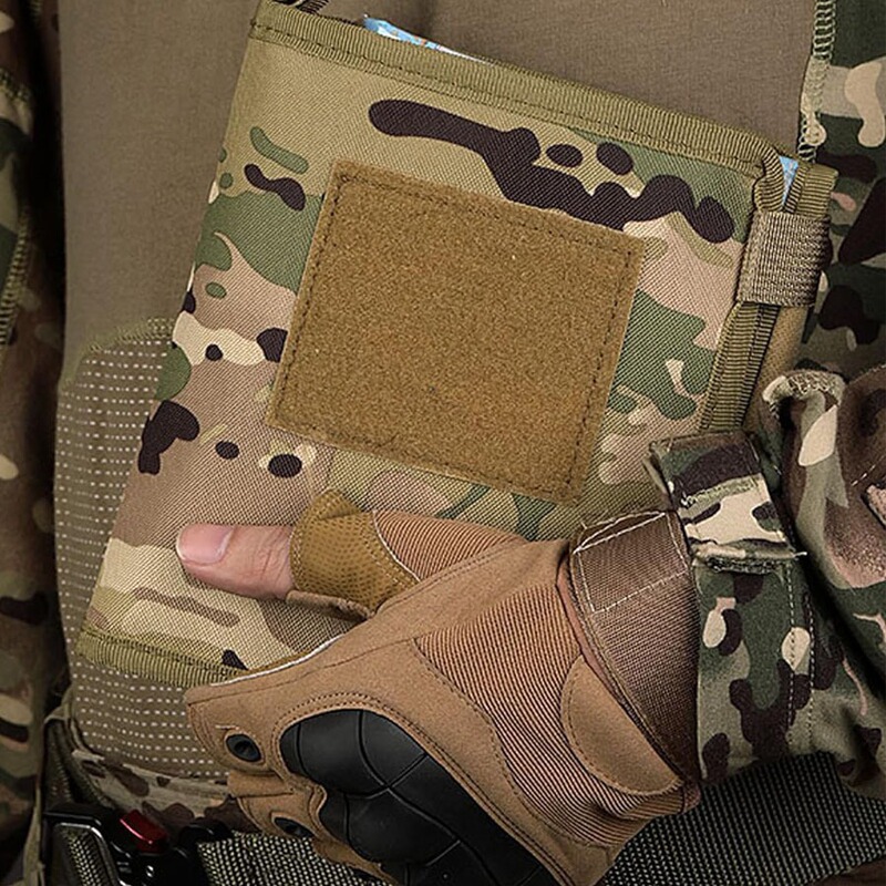 Cross-Border New Product Waterproof Map Military Fans Molle Bag Outdoor Tactical Notebook Bag Nylon Tool Cosmetics Bag
