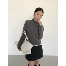 MMC DITION高领毛衣女秋冬新款宽松慵懒套头高级感100羊毛针织衫