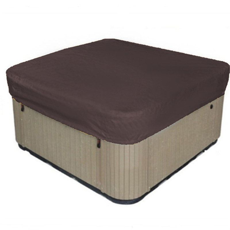 Cubierta para bañera de tela Oxford para exteriores, cubierta antipolvo para piscina o bañera de patio, cubierta doméstica anticaídas de hojas, impermeable y duradera