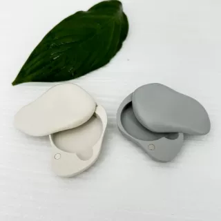 定制锌合金香膏盒 白色滑盖香膏盒 滑盖旋转磁吸女士创意香膏盒