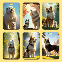 小狗的朋友卡套批發學生飯卡校牌胸牌工作證門禁卡套小卡廠牌胸牌