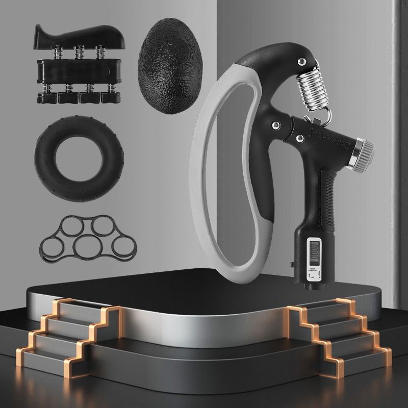 10 - 100kg dispositivo de fuerza ajustable de conteo electrónico, entrenador de fuerza muscular de la muñeca de mano, dispositivo de fuerza de brazo de ajuste libre
