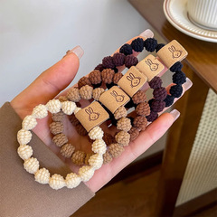 小兔發圈女高彈力扎頭繩耐用皮筋發繩簡約發繩皮套髮飾頭飾橡皮筋