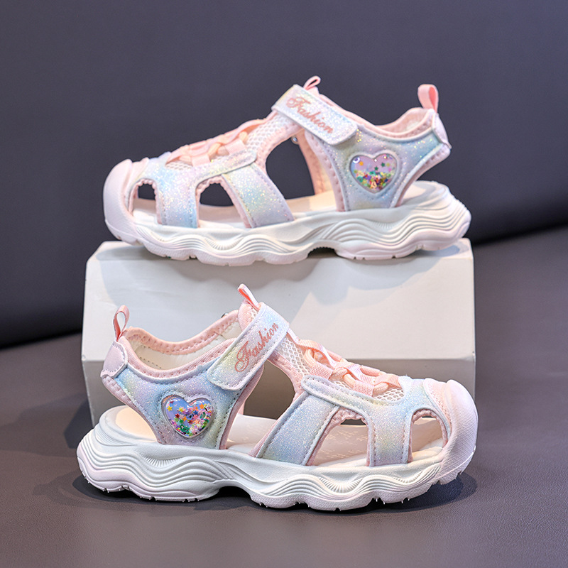 Sandalias deportivas para niños 2026 verano nuevo tipo de chicas cómodas zapatos de princesa universal zapatos de moda para niños zapatos casuales suaves image 4