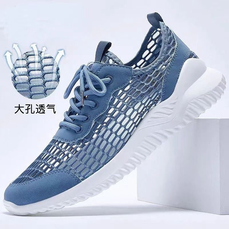 2025 Summer Popular Men's Shoes, Casual Sports Shoes, Fashionable, Comfortable, Lightweight, Versatile, Breathable Mesh Shoes, Foreign Trade Wholesale