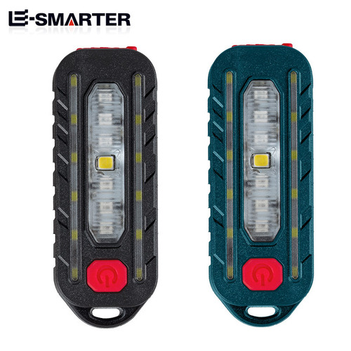 Cross-border bicycle laser tail light mountain bike riding equipment rechargeable portable pen clip safety warning light
