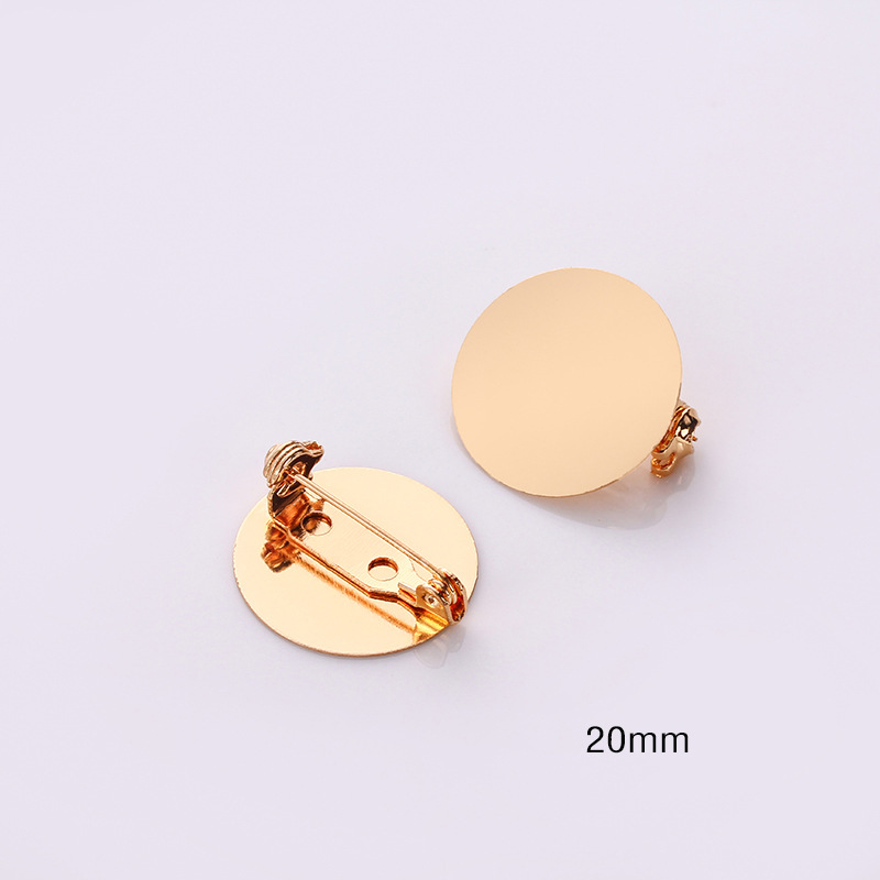 Insurance buckle full flat brooch (20mmkc gold 1)