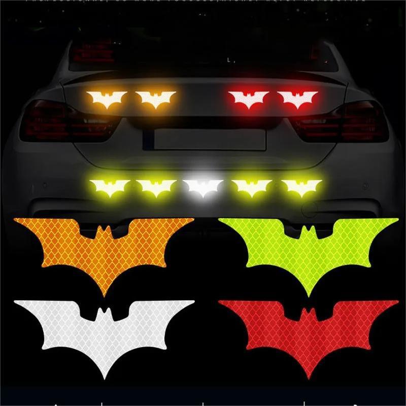 Car Reflective Stickers Bicycle Electric Bicycle Motorcycle Stickers Night Warning Body Decoration Sign Helmet