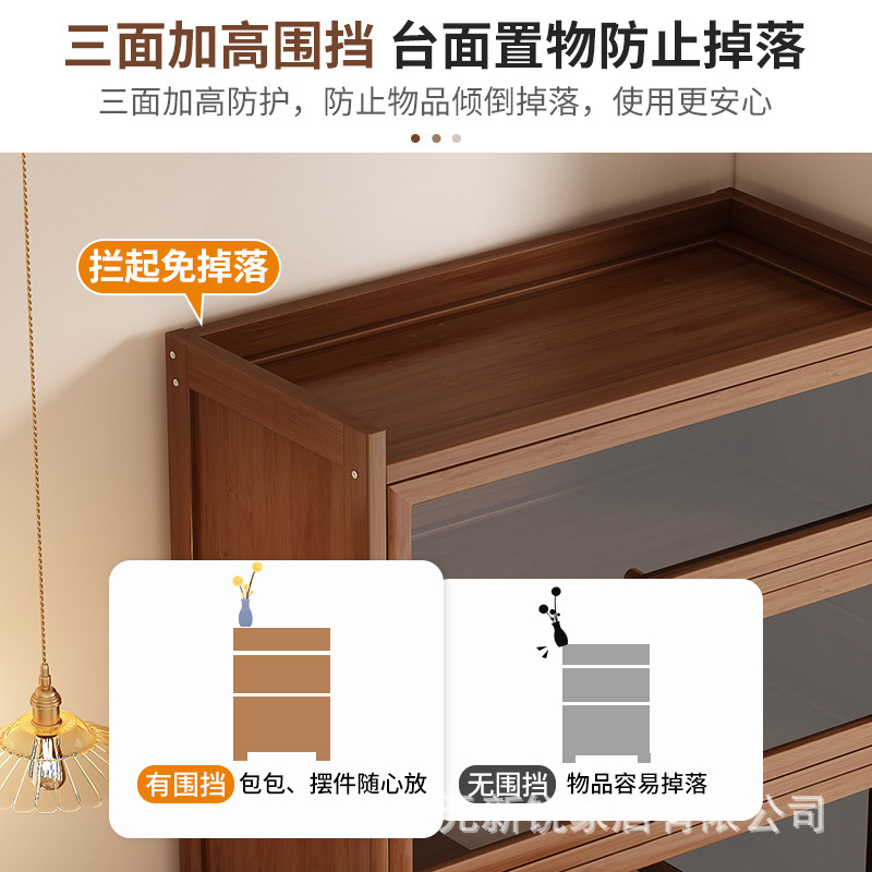 书架置物架落地简易家用书柜带门防尘储物柜客厅置物架子一体靠墙|undefined