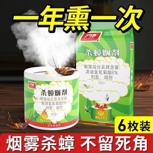 Cockroach and Flea Medicine for Home Kitchen Indoor Extermination of Small Flies, Mosquitoes, Spiders, Bed Bugs, Moths, Insecticide Smoke Agent