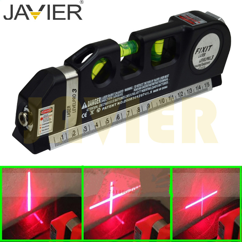 JAVIER激光打线器卷尺激光多功能家用激光十字线红外线水平仪