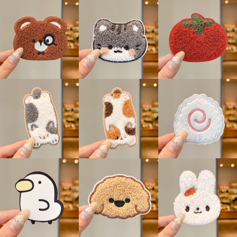 Sweet cartoon side bangs stickers, cute and fun forehead magic stickers, new autumn/winter 2026 hair accessories for girls