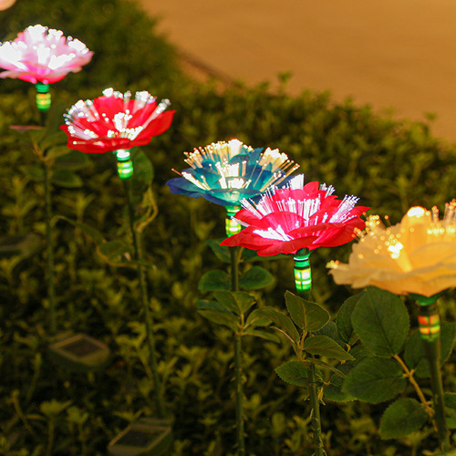 Solar outdoor light rose lamp villa courtyard garden balcony decoration lawn lamp landscape night light