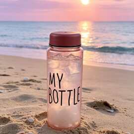 透明直筒 my bottle 水杯单层塑料户外健身运动密封防摔杯子