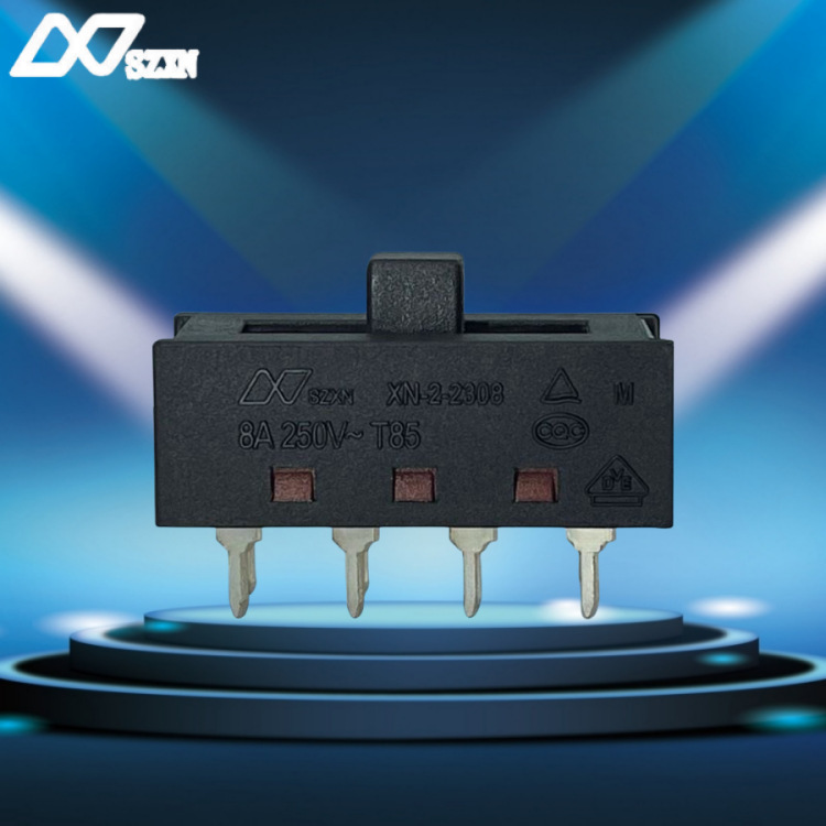 美容医疗仪器拨动开关XN-2-2308电动工具LED灯饰三档波段开关