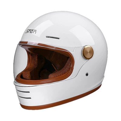 Retro Helmet Motorcycle Helmet Men's, Motosiklet kaskı (dəbilqə)