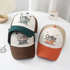 兒童帽子春秋季男童棒球帽女童遮陽帽韓版簡約帥氣小孩寶寶棒球帽