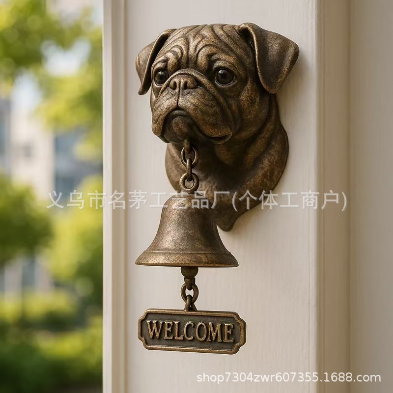 跨境新品Basset Hound Welcome Doorbell 动物系列欢迎光临门铃|undefined