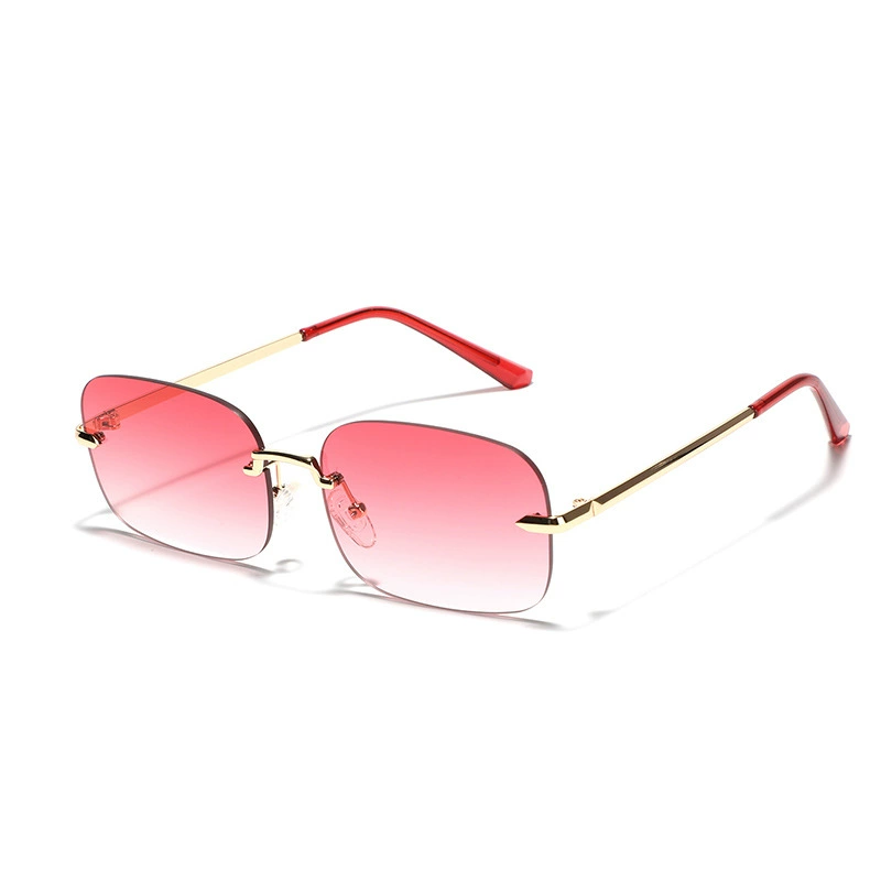 Transparent lens, square sunglasses, 2 carat