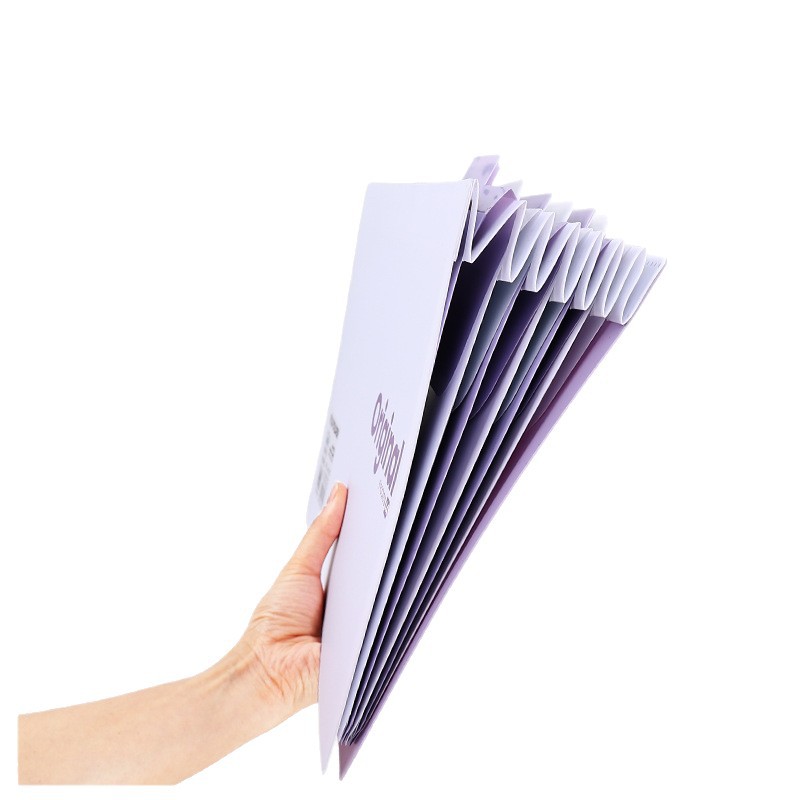 Bolsa de órgano colgante de gran capacidad Papel de prueba de carpeta multicapa Bolsa de almacenamiento Insertar Organizar la oficina del estudiante Impermeable