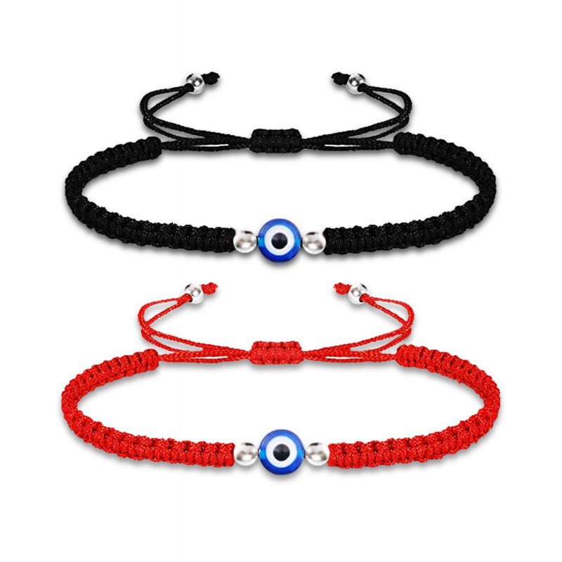 Cross-Border E-Commerce Evil Turkish Blue Eye Bracelet Adjustable Evil Eye Devil's Eye Bracelet