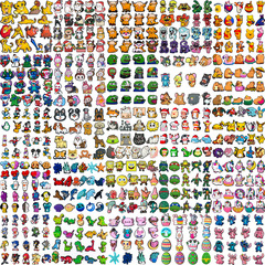 動物セット70セットの人気アニメ智必星靴花軟膏靴ボタンDIY洞靴部品装飾ライオン