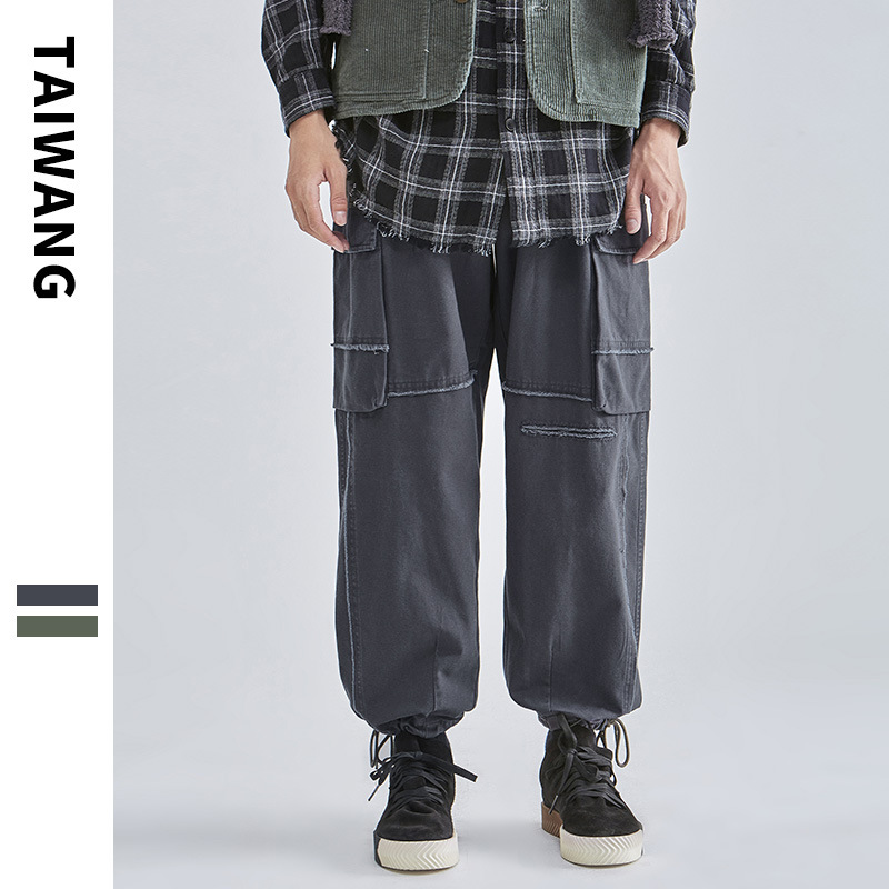 Herrenbekleidung Herrenmode Modemarke Overalls Herren Herbst Neue Herrenbekleidung Hosen Stone Mill Lose Freizeithose Herren_voghion.com