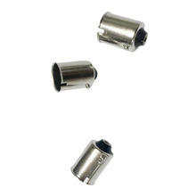 金属BA9S切口灯头 铜镀镍汽车灯座插座