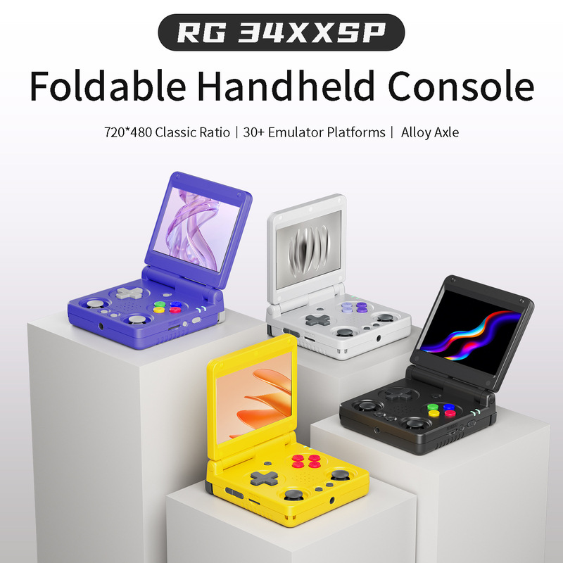 Rg 34Xxsp Open-Source Handheld Wireless Flip-Top Game Console Rg34Xxsp High-Definition Psp Arcade Anbernic