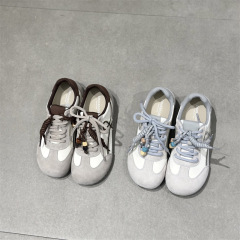 IG Laixini 2025 新しい本革インナー高さ靴ドーパミンレトロカジュアルスポーツシューズ女性のアガルドトレーニングシューズ